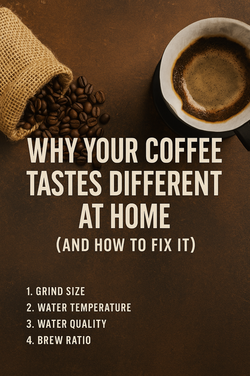 Why Your Coffee Tastes Different at Home (and How to Fix It)