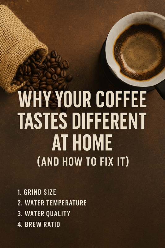 Why Your Coffee Tastes Different at Home (and How to Fix It)